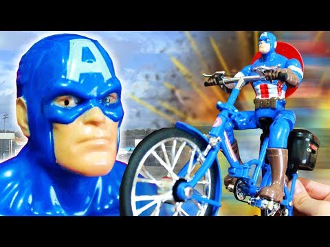 Capitão America de BICICLETA - Unboxing Morg