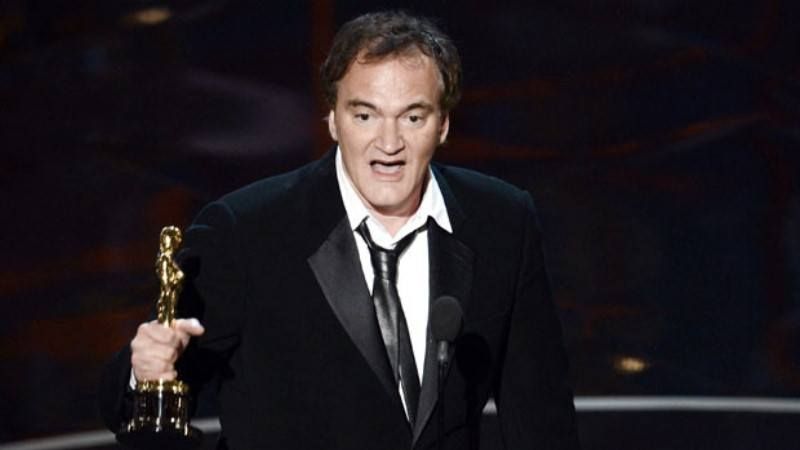 Quentin Tarantino recebendo o Oscar