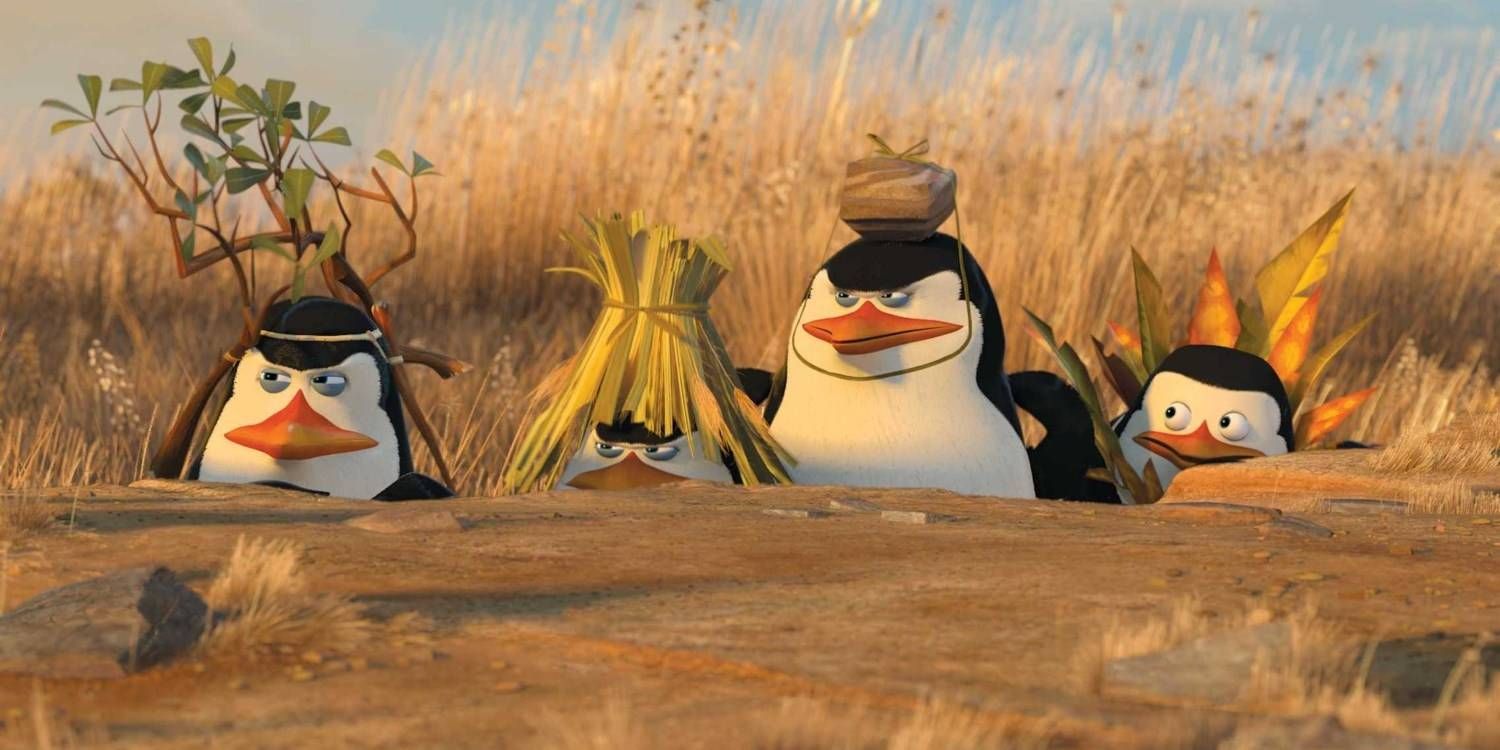Cartaz do filme Os Pinguins de Madagascar - O Filme