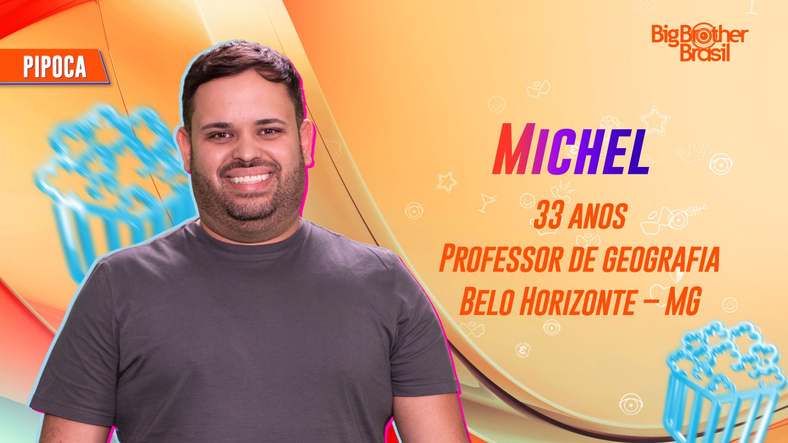 Foto do Michel, participante do BBB24